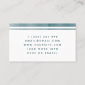 Striped Psychotherapie Therapist Counselor Classic Visitekaartje (Achterkant)