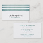 Striped Psychotherapy Therapist Counselor Classic Visitekaartje (Voorkant / Achterkant)