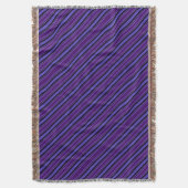 Striped Purples Deken (Voorkant Verticaal)