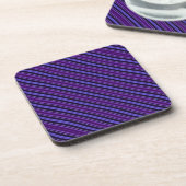 Striped Purples Drankjes Onderzetter (Linkerzijde)