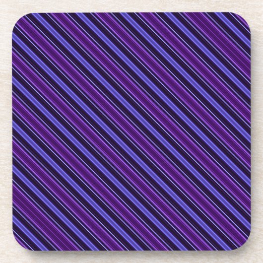Striped Purples Drankjes Onderzetter (Voorkant)