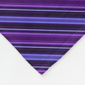 Striped Purples Fleece Deken (Hoek)