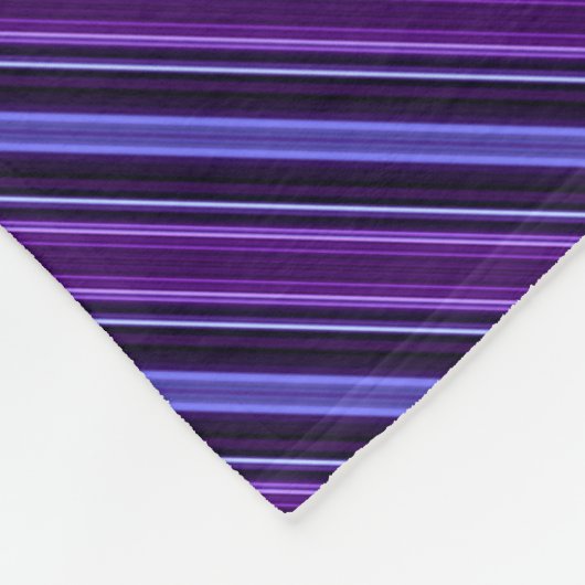 Striped Purples Fleece Deken (Hoek)