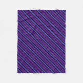 Striped Purples Fleece Deken (Voorkant)