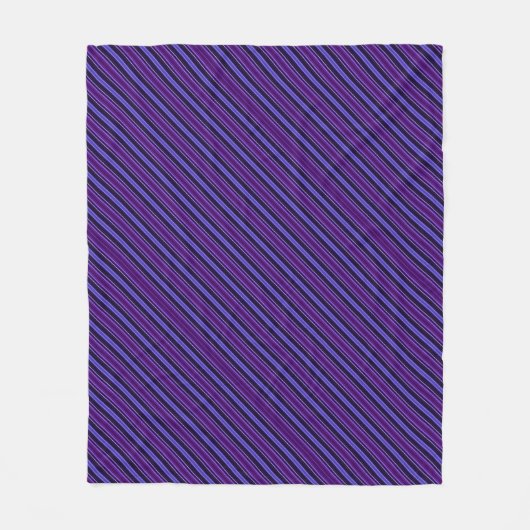 Striped Purples Fleece Deken (Voorkant)