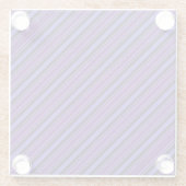 Striped Purples Glazen Onderzetter (Achterkant)