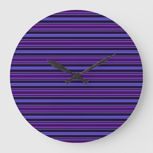Striped Purples Grote Klok (Voorkant)