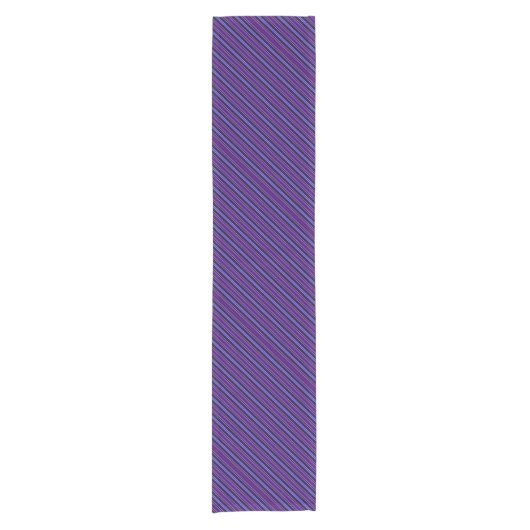 Striped Purples Korte Tafelloper (Voorkant)