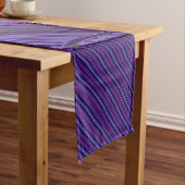 Striped Purples Korte Tafelloper (Voorbeeld)