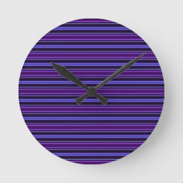 Striped Purples Ronde Klok