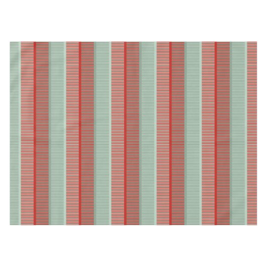 Striped Red en Green Tafelkleed (Voorkant (Horizontaal))