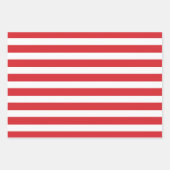 Striped Red Green Hearts Inpakpapier Vel (Voorkant)