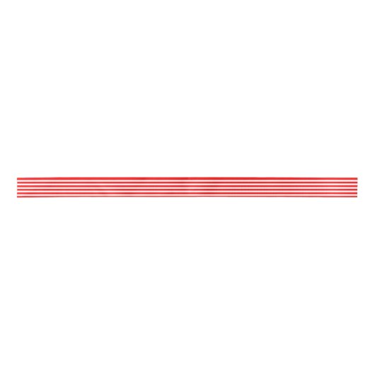 STRIPED RED Ribbon Satijnen Lint (Voorkant)