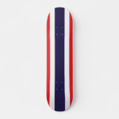 Striped Red, White, en Blauw Persoonlijk Skateboard (Voorkant)