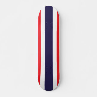 Striped Red, White, en Blauw Persoonlijk Skateboard