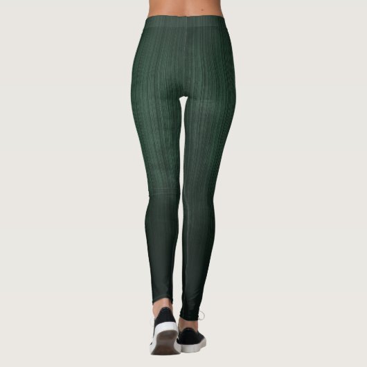 Striped rustic Green ombre Leggings (Achterkant)