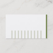 Striped Simple Moderne Elegant Professional Visitekaartje (Achterkant)