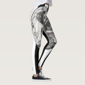 Striped Skeleton Love Couple Marriage Dance Leggings (Rechts)