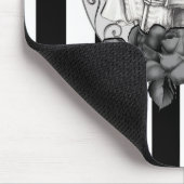 Striped Skeleton Love Couple Marriage Dance Muismat (Hoek)