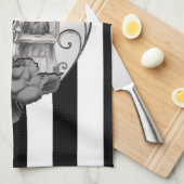 Striped Skeleton Love Couple Marriage Dance Theedoek (Quarter Fold)