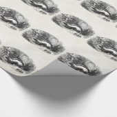  Striped Skunk 1800s Skunks Illustration Cadeaupapier (Hoek)