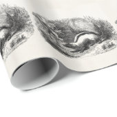  Striped Skunk 1800s Skunks Illustration Cadeaupapier (Rol Hoek)