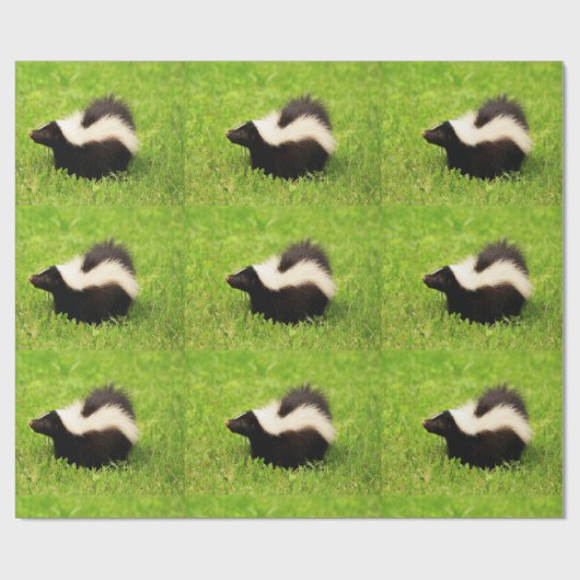 Striped Skunk Cadeaupapier (Vlak)