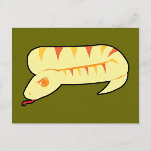 Striped Snake Briefkaart