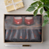 Striped Stockings Red Heels Decoupage Paper Tissuepapier (Geschenk)