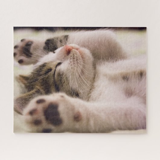 Striped Tabby Kitten Jigzaag Puzzle Legpuzzel (Horizontaal)