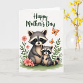 Striped Tails Family Card Kaart (Gele Bloem)