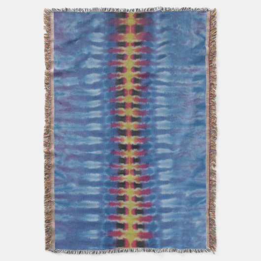 Striped Tie Dye Deken (Voorkant Verticaal)