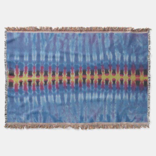 Striped Tie Dye Deken (Voorkant)