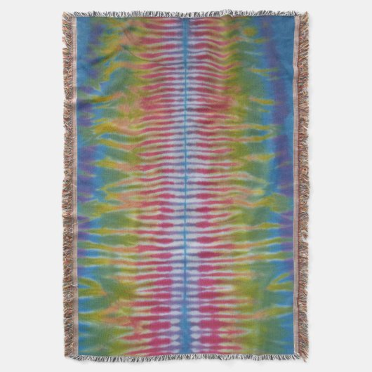 Striped Tie Dye Deken (Voorkant Verticaal)