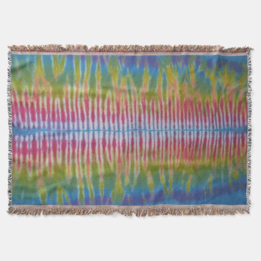 Striped Tie Dye Deken (Voorkant)