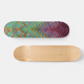 Striped Tie Dye Persoonlijk Skateboard (Horizontaal)