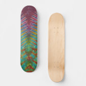 Striped Tie Dye Persoonlijk Skateboard (Voorkant)