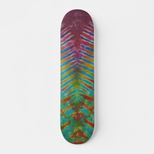 Striped Tie Dye Persoonlijk Skateboard (Voorkant)