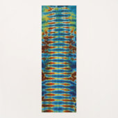 Striped Tie Dye Yogamat (Voorkant)
