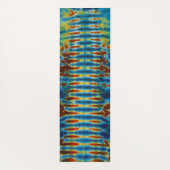 Striped Tie Dye Yogamat (Achterkant)