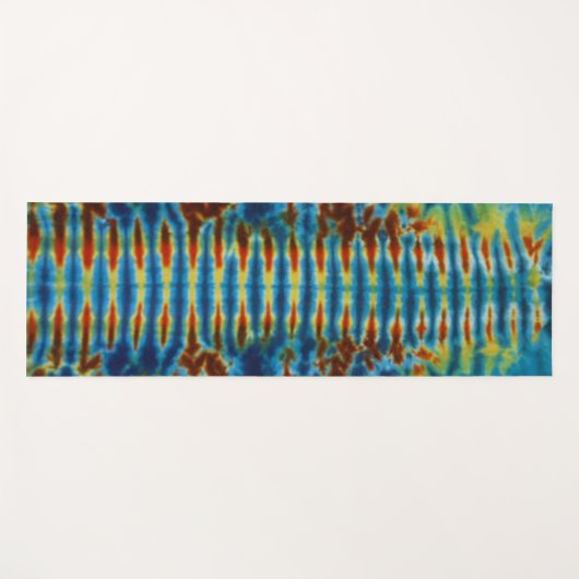 Striped Tie Dye Yogamat (Voorkant (horizontaal))