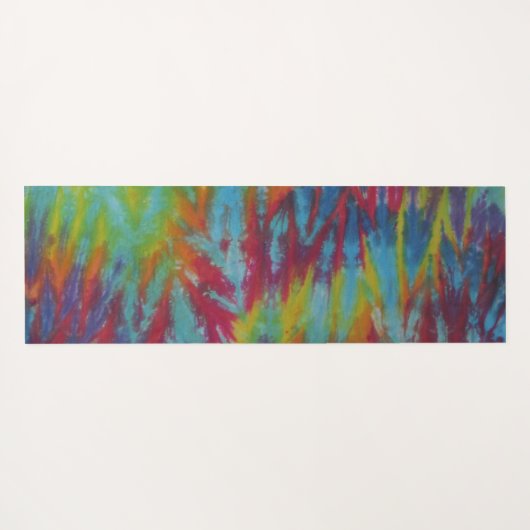 Striped Tie Dye Yogamat (Achterkant (horizontaal))