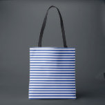 Striped Tote Bag<br><div class="desc">This tote bag is shown with a cute striped print.
Royal Blue color stripes.
Customize this item or buy as is.



Licensed Print</div>