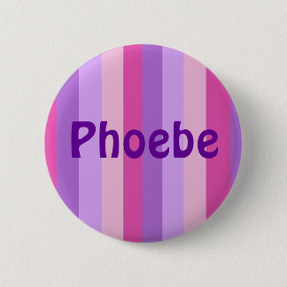 Striped Violet en Magenta Ronde Button 5,7 Cm