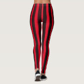 Striped Waterverf Black en Red Pirate Leggings (Achterkant)