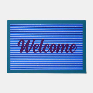 Striped Welcome Doormat – Modern Outdoor Deurmat