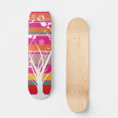 Striped Whimsy Skateboard (Voorkant)