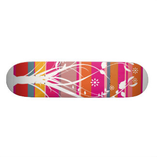 Striped Whimsy Skateboard