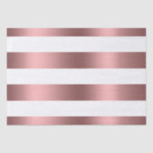 Striped White en Roos Gold Tissuepapier (Voorkant)