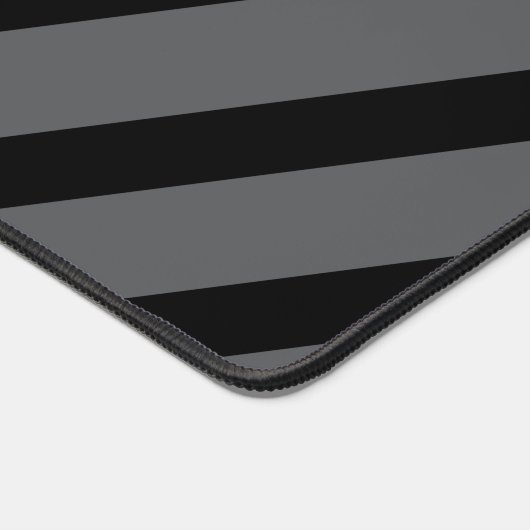 Striped with Computer Text Gray and Black Bureaumat (Hoek)